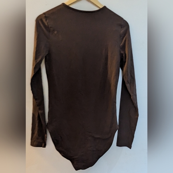 New Without Tags Tall  Women's Brown Body Suit - Picture 4 of 4